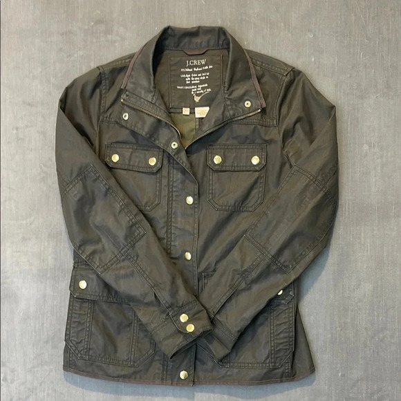 J.‎ Crew Waxed Cotton Women’s Field Jacket Size XS - Picture 1 of 7